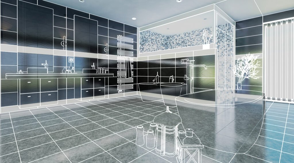 luxurious bathroom (overview)